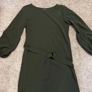 Olive green slip dress size medium